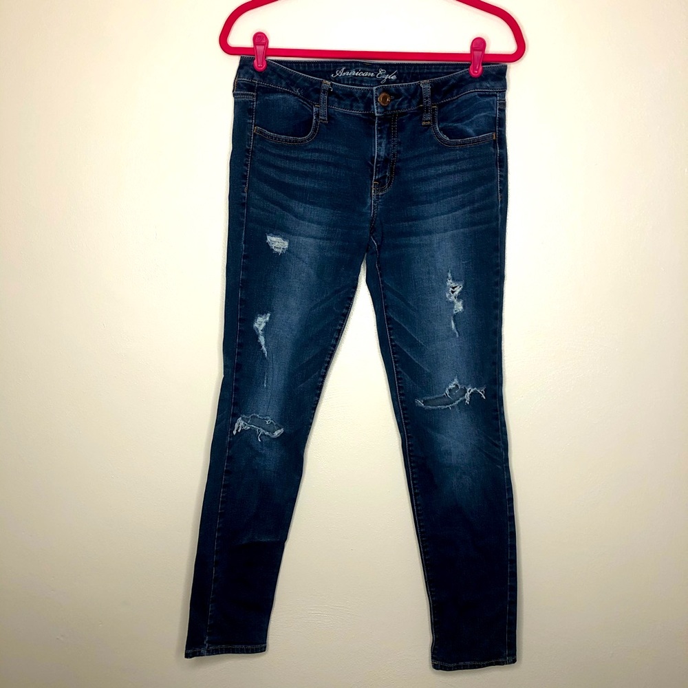American Eagle Distressed Skinny Leg Jegging Women’s Size 12